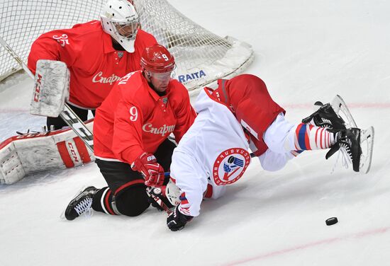 Ice hockey. KHL. Spartak vs. Lokomotiv