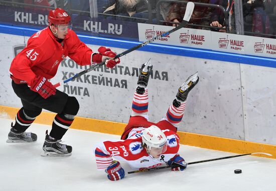 Ice hockey. KHL. Spartak vs. Lokomotiv