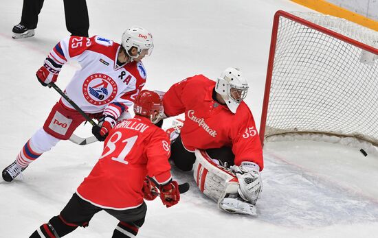 Ice hockey. KHL. Spartak vs. Lokomotiv