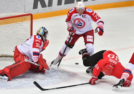 Ice hockey. KHL. Spartak vs. Lokomotiv