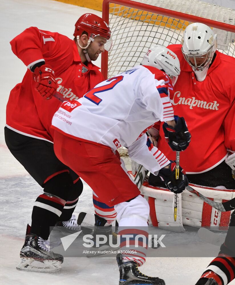 Ice hockey. KHL. Spartak vs. Lokomotiv