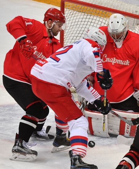 Ice hockey. KHL. Spartak vs. Lokomotiv