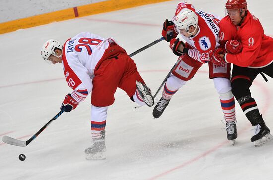 Ice hockey. KHL. Spartak vs. Lokomotiv