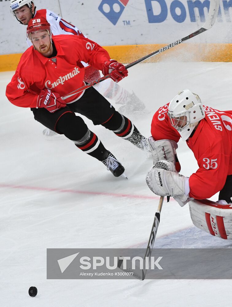 Ice hockey. KHL. Spartak vs. Lokomotiv