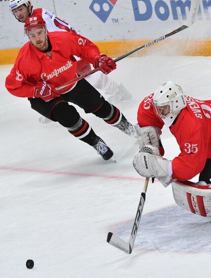Ice hockey. KHL. Spartak vs. Lokomotiv