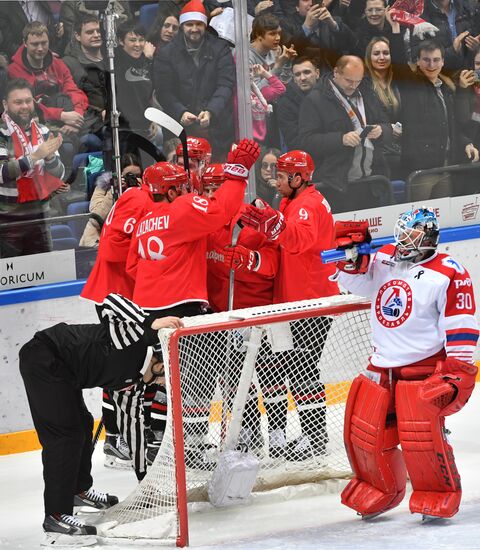 Ice hockey. KHL. Spartak vs. Lokomotiv