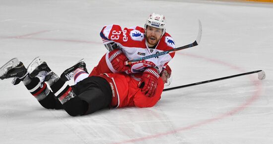 Ice hockey. KHL. Spartak vs. Lokomotiv