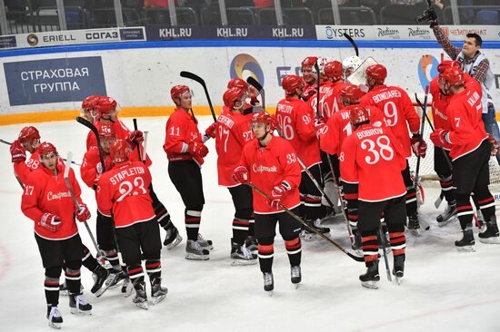Ice hockey. KHL. Spartak vs. Lokomotiv