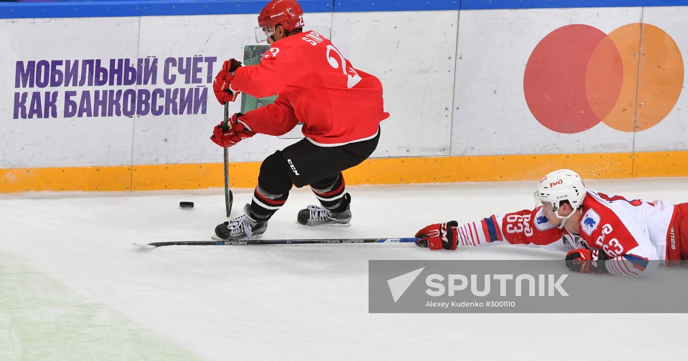 Ice hockey. KHL. Spartak vs. Lokomotiv