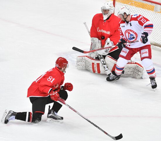Ice hockey. KHL. Spartak vs. Lokomotiv