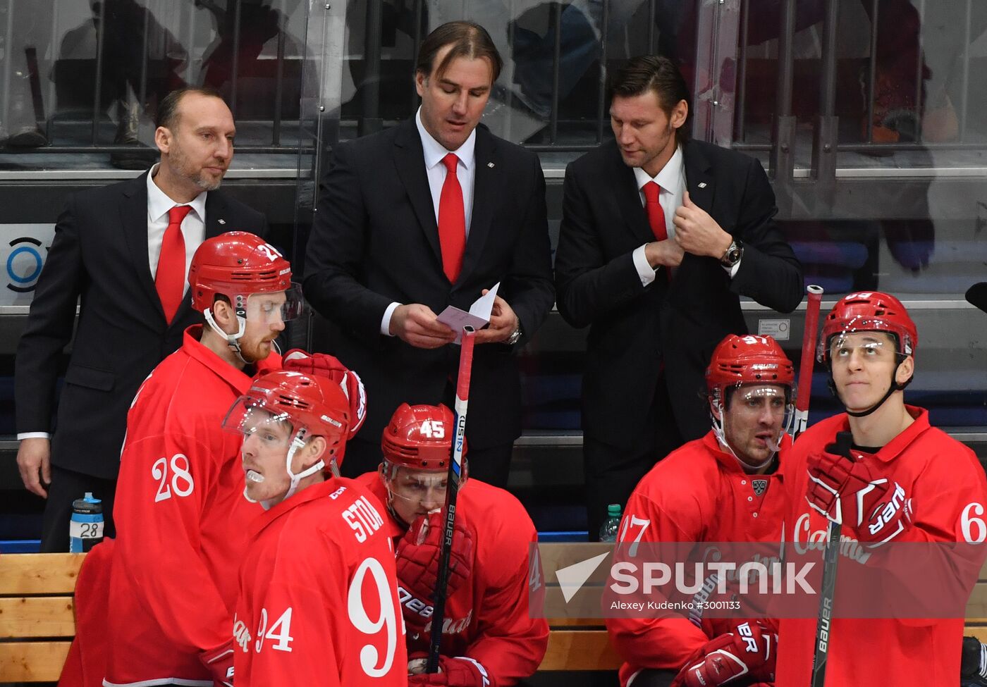 Ice hockey. KHL. Spartak vs. Lokomotiv