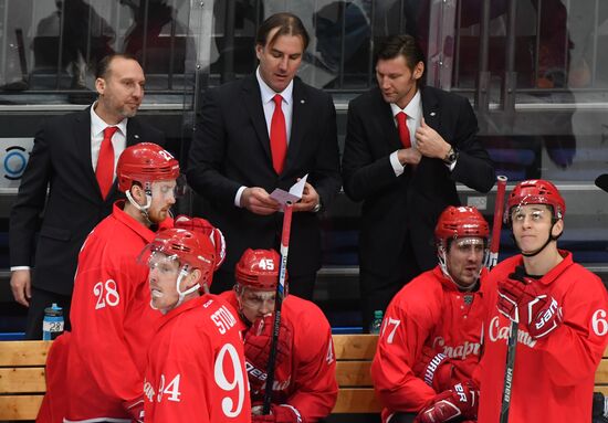 Ice hockey. KHL. Spartak vs. Lokomotiv