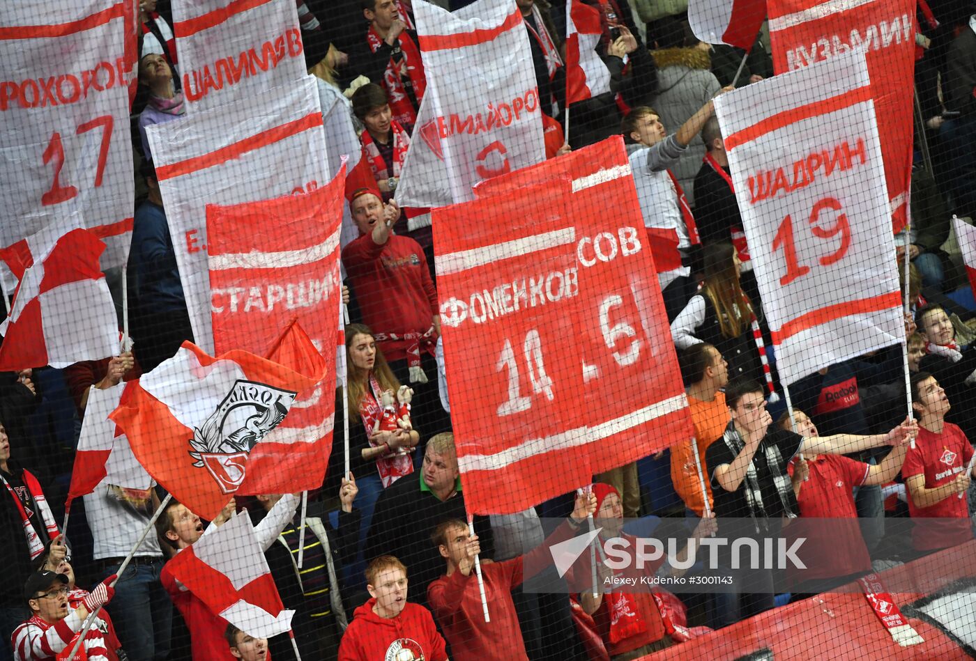 Ice hockey. KHL. Spartak vs. Lokomotiv
