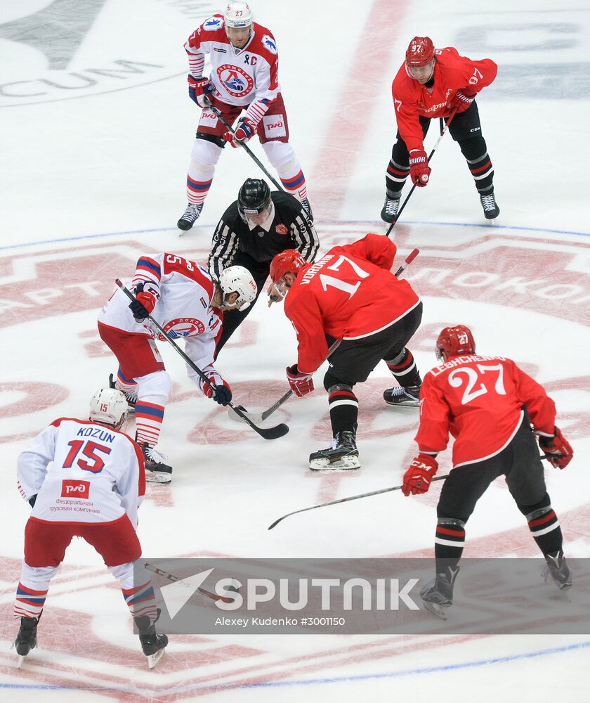 Ice hockey. KHL. Spartak vs. Lokomotiv
