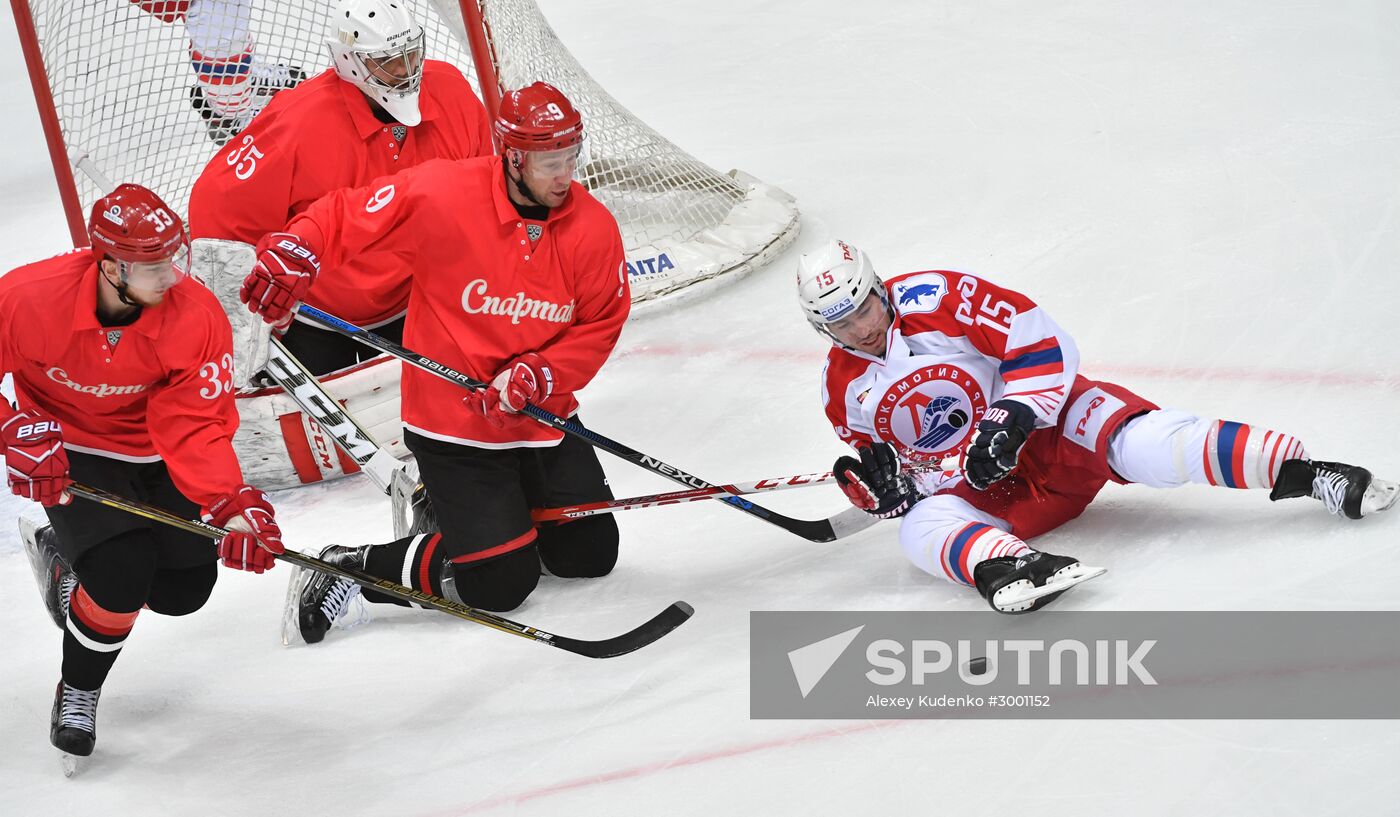 Ice hockey. KHL. Spartak vs. Lokomotiv