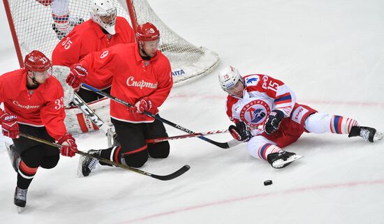 Ice hockey. KHL. Spartak vs. Lokomotiv