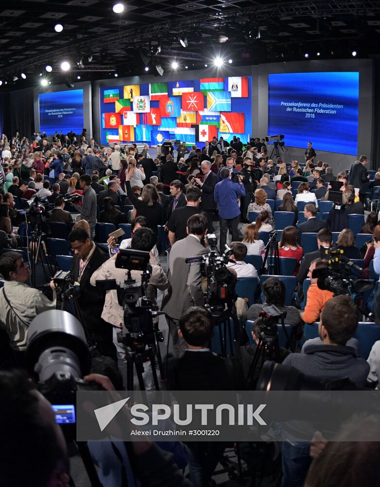 President Vladimir Putin’s 12th annual news conference
