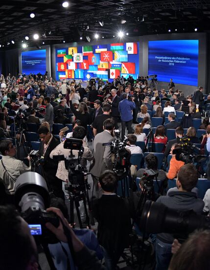 President Vladimir Putin’s 12th annual news conference