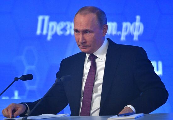 President Vladimir Putin’s 12th annual news conference