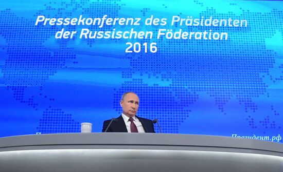 President Vladimir Putin’s 12th annual news conference