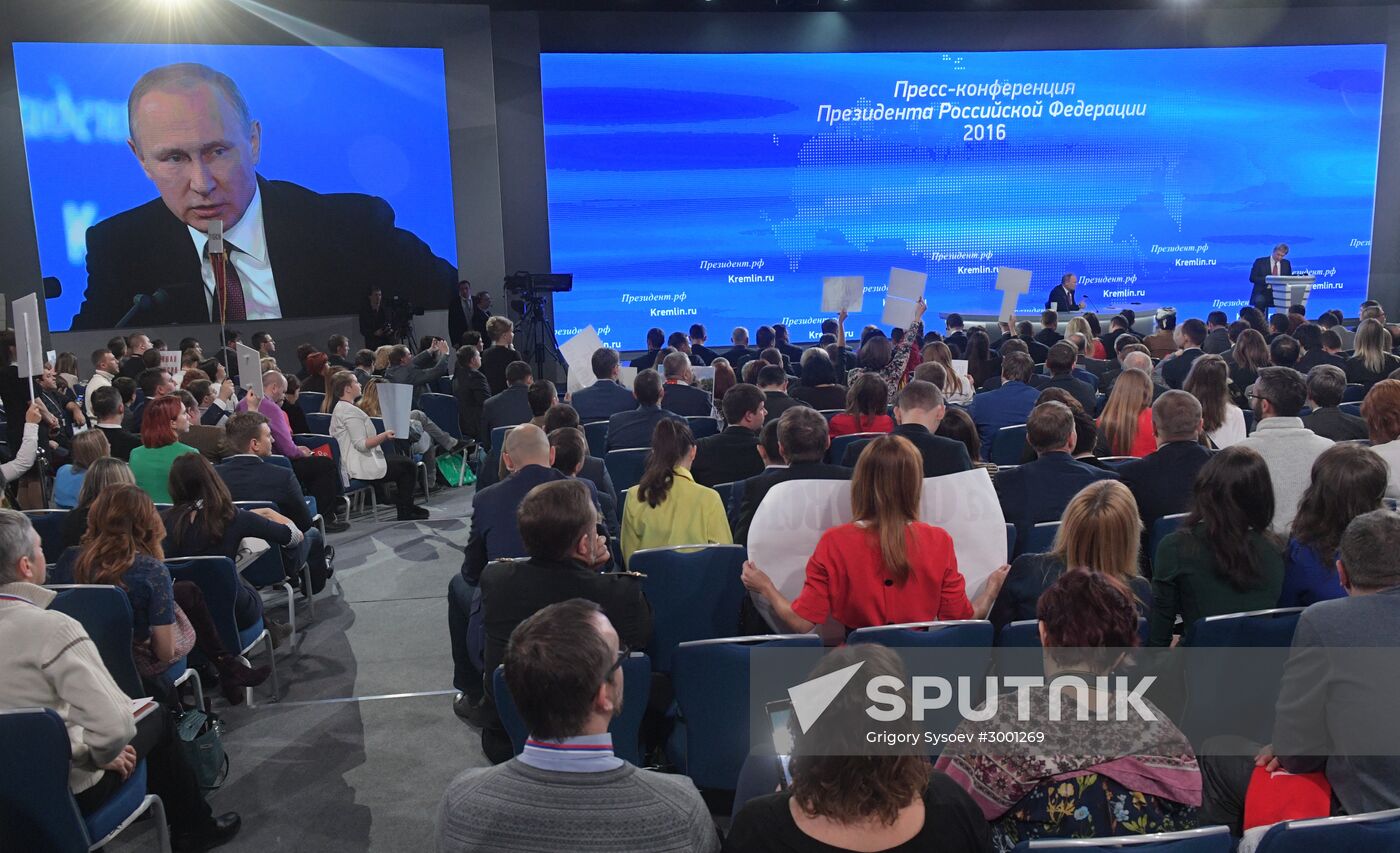 President Vladimir Putin’s 12th annual news conference