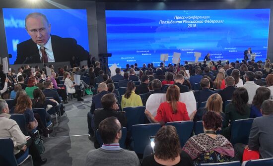 President Vladimir Putin’s 12th annual news conference