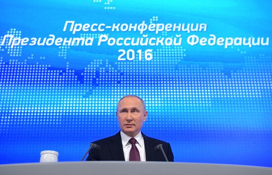 President Vladimir Putin’s 12th annual news conference