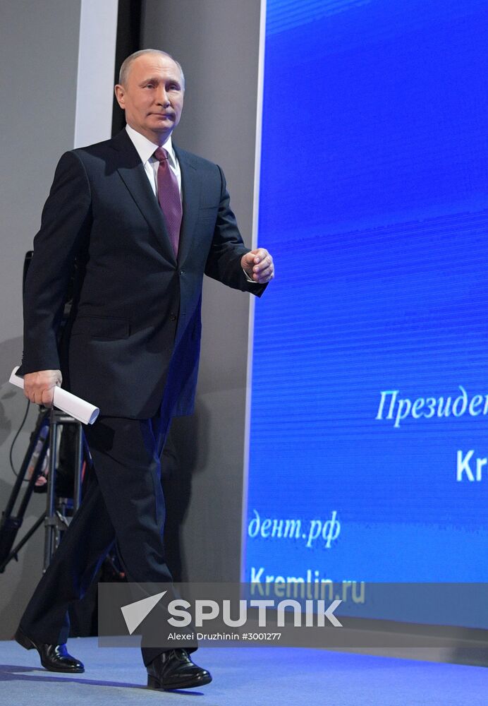 President Vladimir Putin’s 12th annual news conference