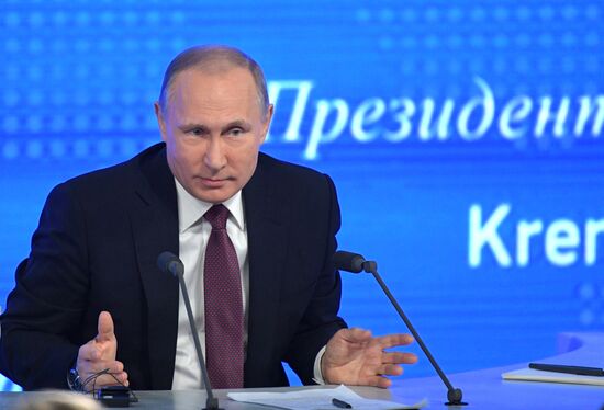 President Vladimir Putin’s 12th annual news conference