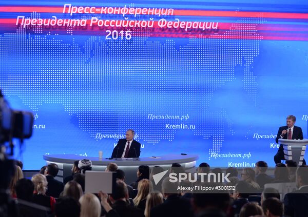 President Vladimir Putin’s 12th annual news conference