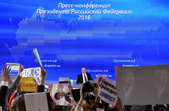 President Vladimir Putin’s 12th annual news conference