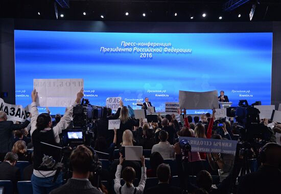 President Vladimir Putin’s 12th annual news conference