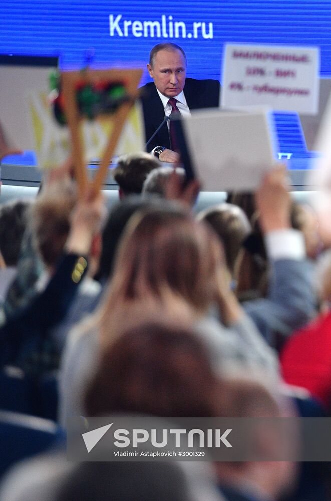 President Vladimir Putin’s 12th annual news conference