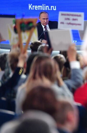 President Vladimir Putin’s 12th annual news conference