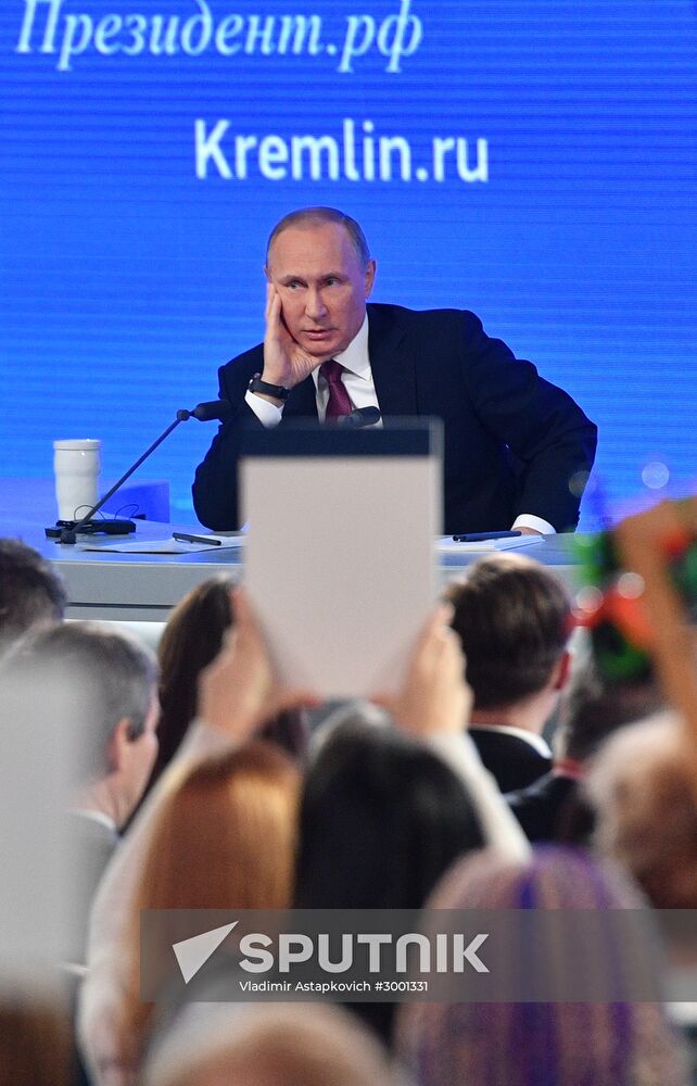 President Vladimir Putin’s 12th annual news conference