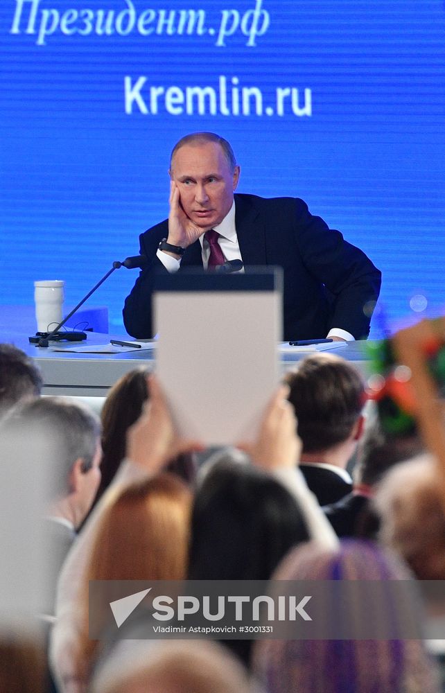 President Vladimir Putin’s 12th annual news conference