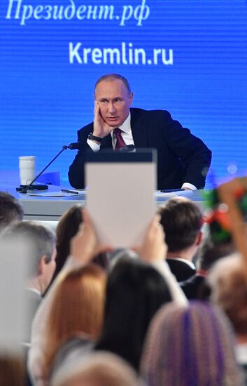 President Vladimir Putin’s 12th annual news conference