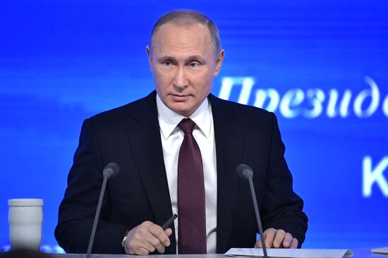 President Vladimir Putin’s 12th annual news conference