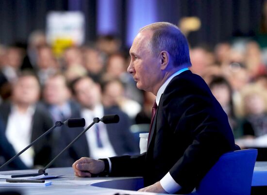 President Vladimir Putin’s 12th annual news conference
