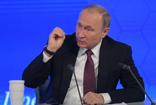 President Vladimir Putin’s 12th annual news conference