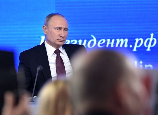 President Vladimir Putin’s 12th annual news conference