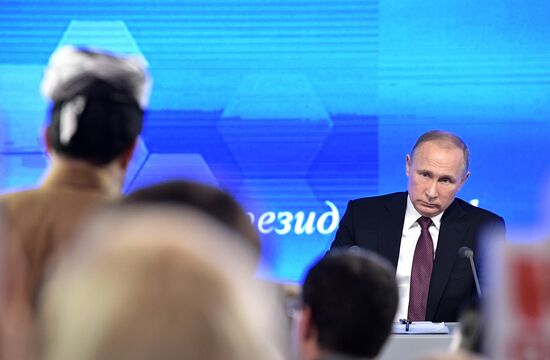 President Vladimir Putin’s 12th annual news conference