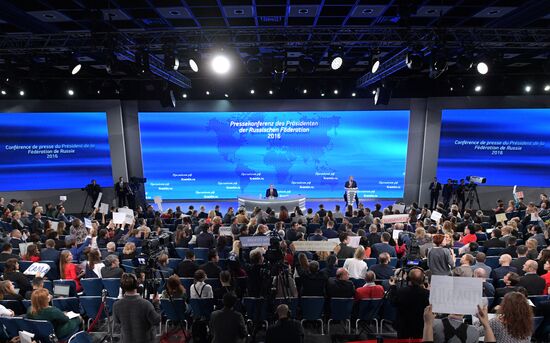 President Vladimir Putin’s 12th annual news conference