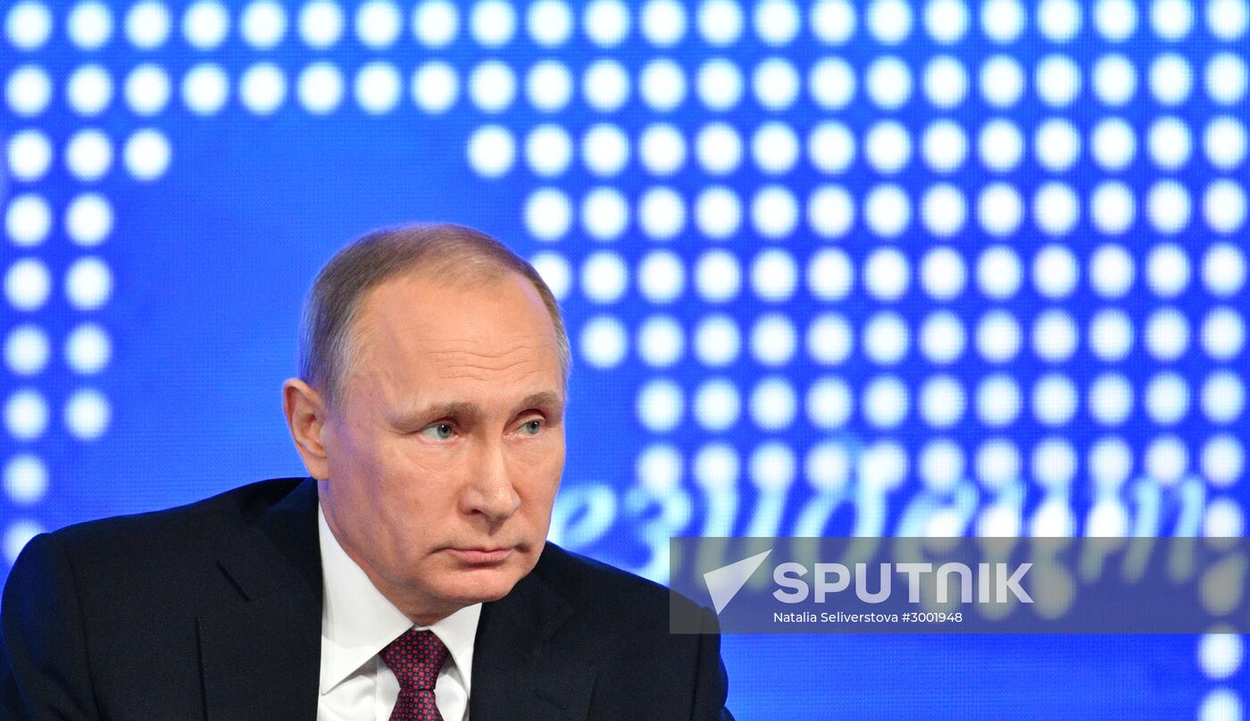 President Vladimir Putin’s 12th annual news conference