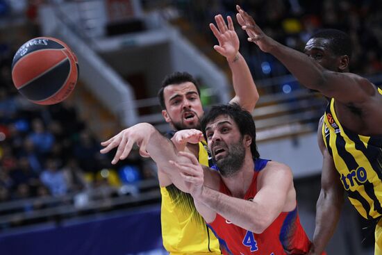 Basketball. Euroleague. CSKA vs. Fenerbahce