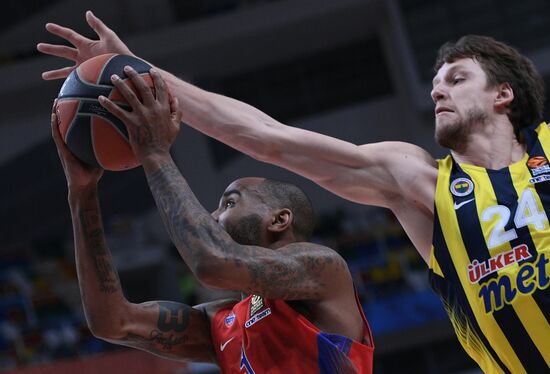 Basketball. Euroleague. CSKA vs. Fenerbahce