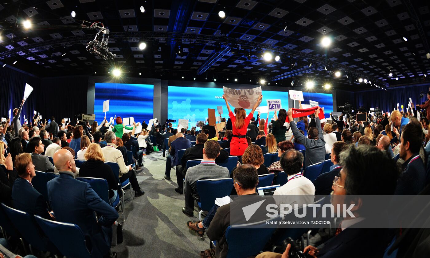 President Vladimir Putin’s 12th annual news conference