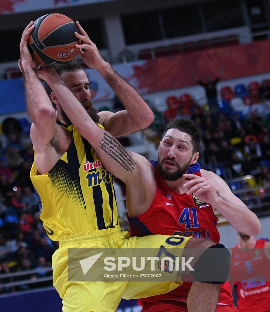 Basketball. Euroleague. CSKA vs. Fenerbahce