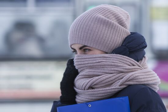 Abnormal frosts in Tomsk