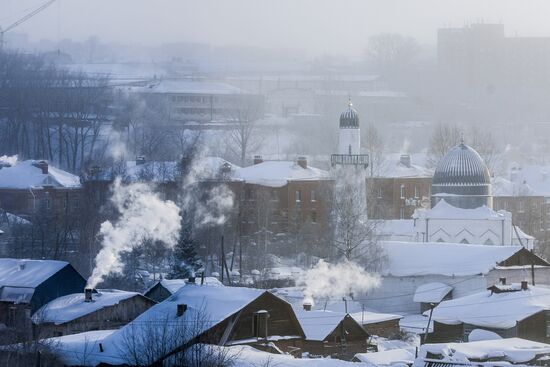 Abnormal frosts in Tomsk